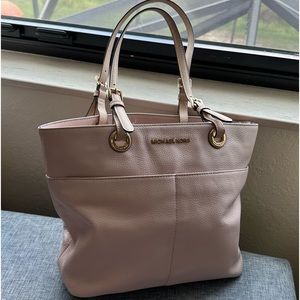 Michael Kors pink pebble leather bag